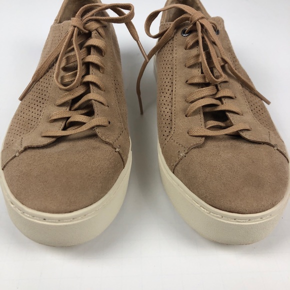 TOMS Lenox Men's Tan Suede Lace Up Sneakers NWOB - Picture 2 of 8